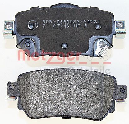 METZGER 1170802 Bremsbelagsatz, Scheibenbremse
